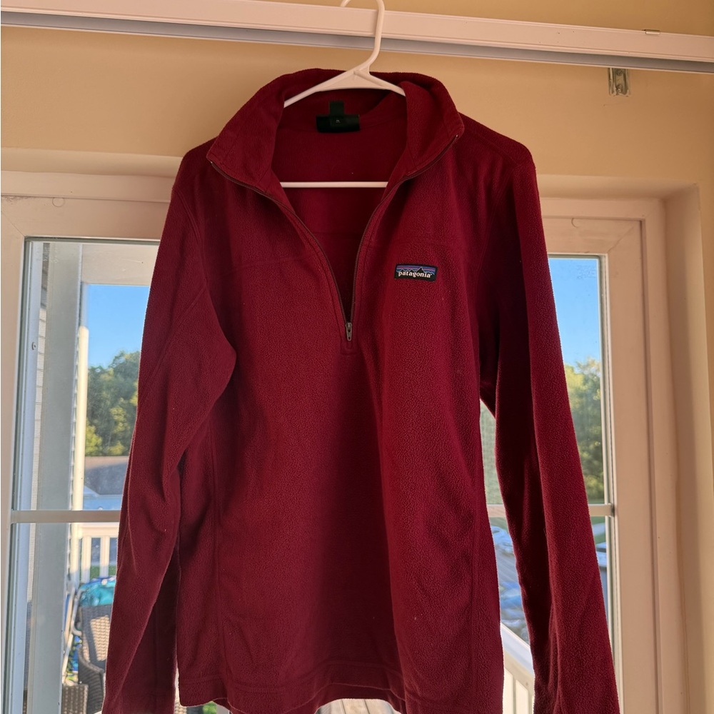 Patagonia Burgundy Half-Zip Fleece